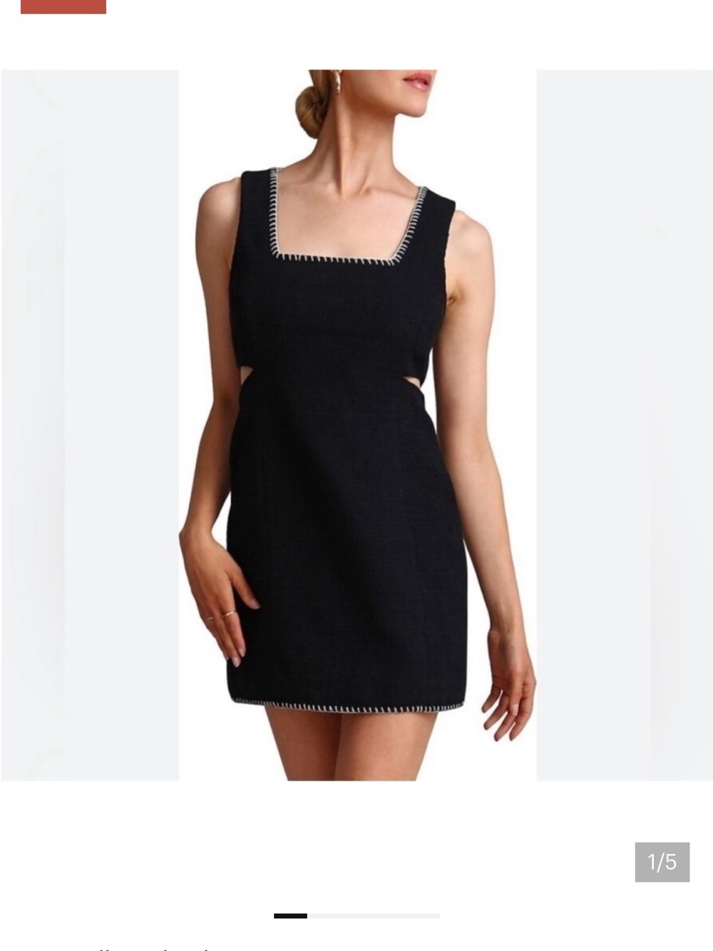 7 For All Mankind Tweed Cutout Dress